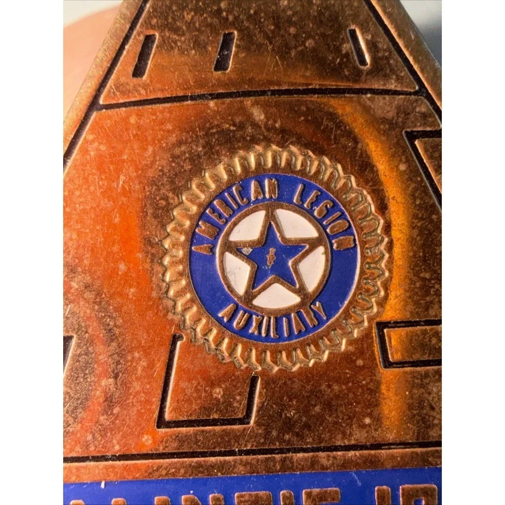 VTG‎ American Legion Auxiliary Illinois 1987 Lapel Pin Space Shuttle Clutch - Picture 2 of 4
